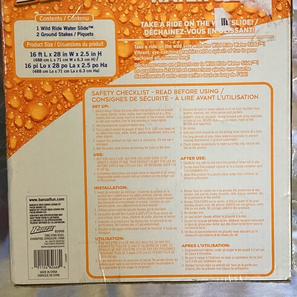 NEW Banzai Wild Ride Water Slide - Picture 2 of 5